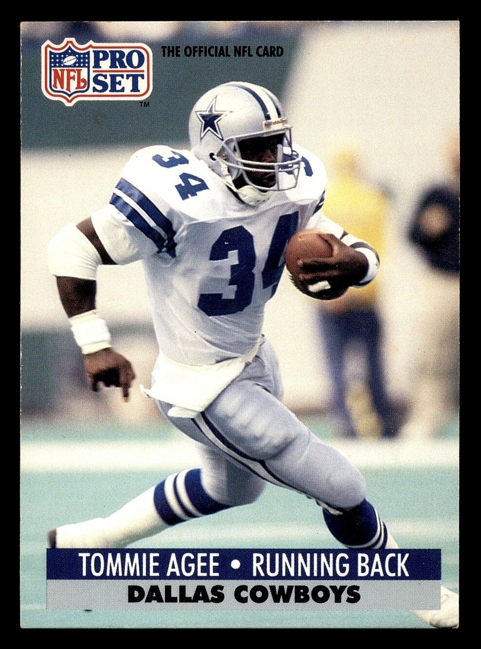 1991 Pro Set #127 Tommie Agee Football Card Dallas Cowboys